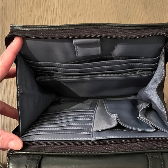 HOBO Black Leather Organizer Crossbody - Picture 7 of 10